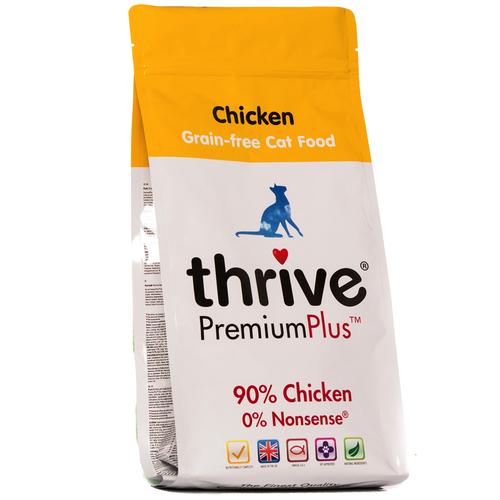 2x1,5kg PremiumPlus Huhn Thrive getreidefreies Katzenfutter trocken Sparpaket