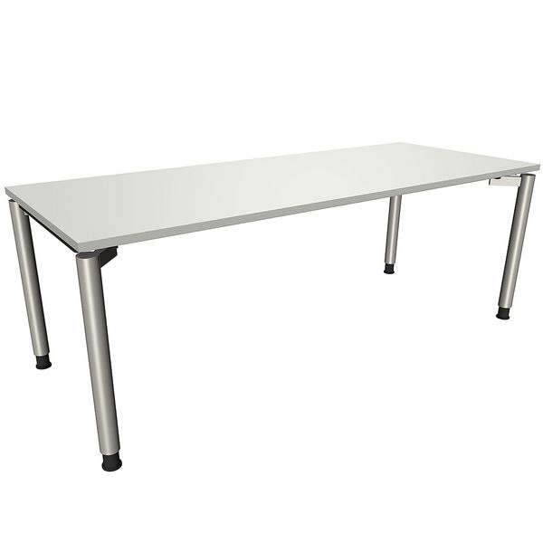 fm Büromöbel Schreibtisch »Fastline« 200 cm 4-Fuß grau, 200x82x80 cm