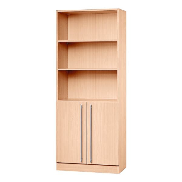 HAMMERBACHER Mehrzweckschrank »Q-Line« nicht abschließbar braun, 80x200.4x42 cm