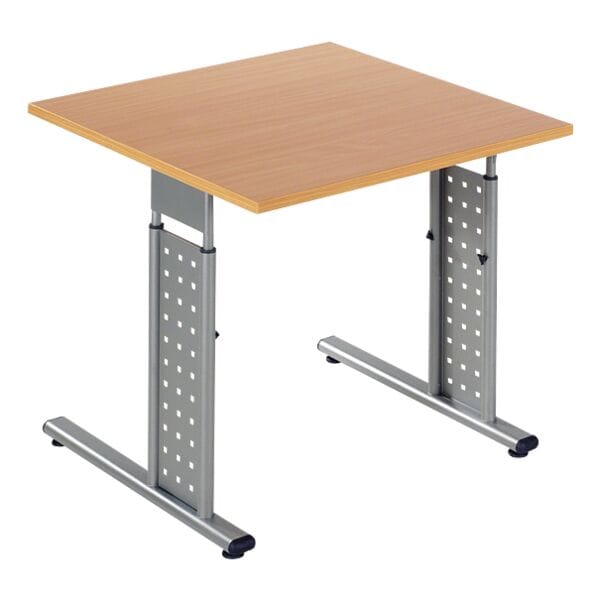 Geramöbel Schreibtisch »New York« 80 cm braun, 80x82x80 cm