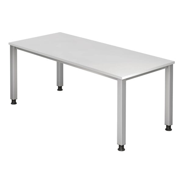 HAMMERBACHER Schreibtisch »Q-Line« 180 cm weiß, 180x76x80 cm