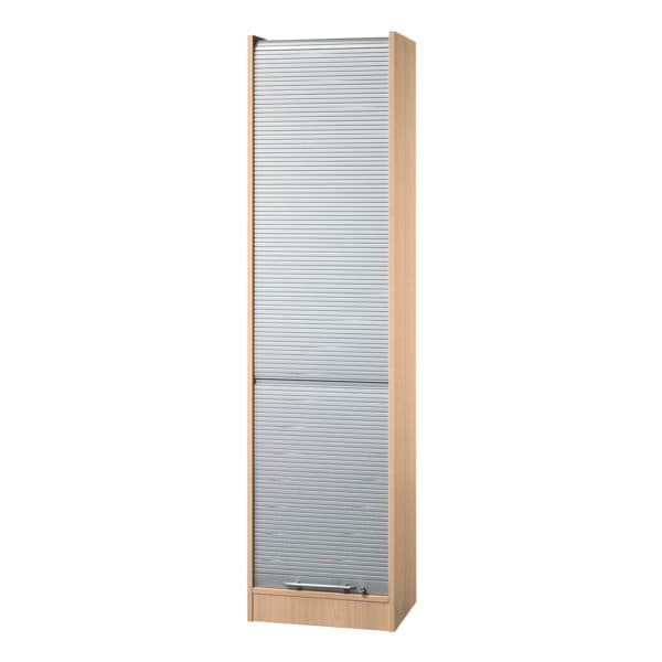HAMMERBACHER Rollladenschrank »Q-Line« 50 cm schmal braun, 50x200.4x40 cm Image