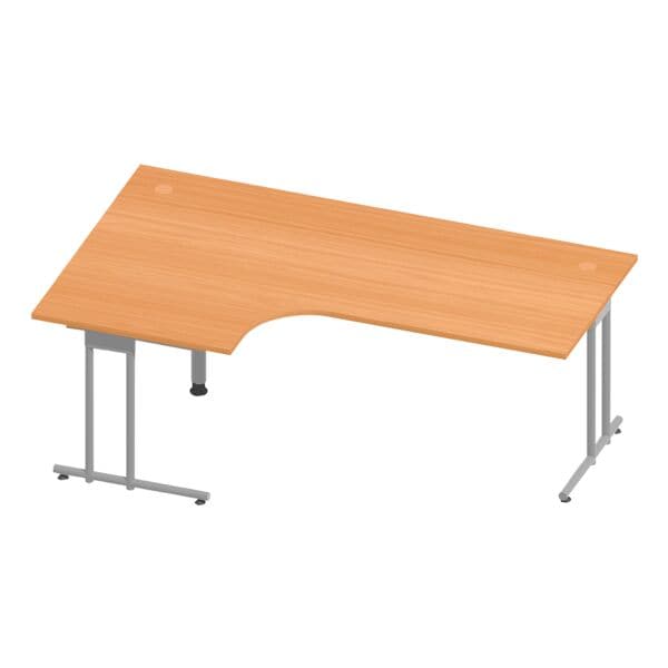 HAMMERBACHER Winkelschreibtisch »Flexiline II« 200 cm 90° Winkel braun, 200x72x120 cm