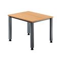 Schreibtisch »Q-Line« 80 cm braun, HAMMERBACHER, 80x76x80 cm