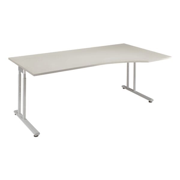 Geramöbel PC-Arbeitstisch »Lissabon« 180 cm rechts grau, 180x82x100 cm