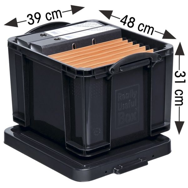 Really Useful Box Ablagebox 35 Liter (blickdicht) schwarz, 48x31x39 cm Image