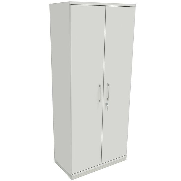 fm Büromöbel Aktenschrank abschließbar für 5 Ordnerhöhen Breite 80 cm »Oldenburg« grau, 80x186.9x44.2 cm
