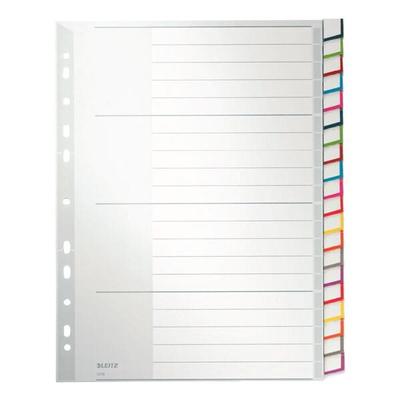 Kunststoffregister »1278« 20-teilig A4 Maxi grau, Leitz, 23.8x29.7 cm