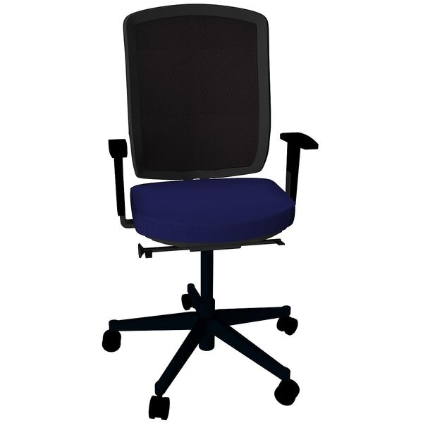 fm Büromöbel Bürostuhl »Netgo« mit Armlehnen blau