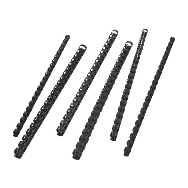 GBC Plastikbinderücken Ø 10 mm schwarz Image