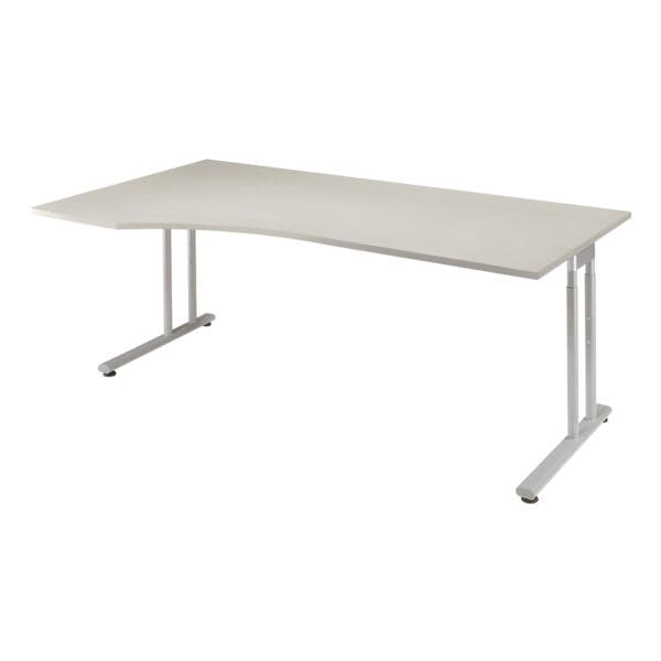 Geramöbel PC-Arbeitstisch »Lissabon« 180 cm links grau, 180x82x100 cm Image