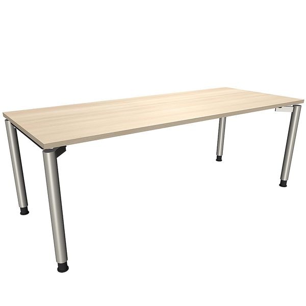 fm Büromöbel Schreibtisch »Fastline« 200 cm 4-Fuß braun, 200x82x80 cm