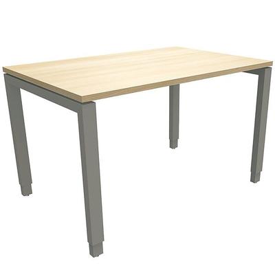 fm Büromöbel Manuell höhenverstellbarer Schreibtisch »Oldenburg« 120 cm 4-Fuß Rechteckrohr königsahorn, 120x85x80 cm Image