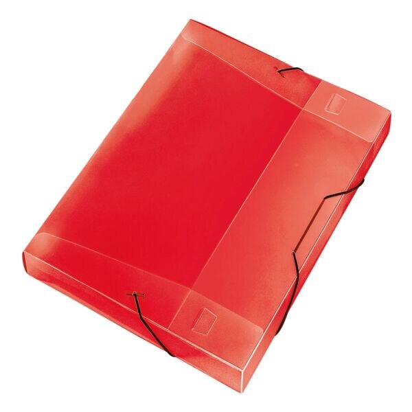 Veloflex Sammelbox »Crystal« A4 mit Gummizug rot, 25x33x3 cm Image