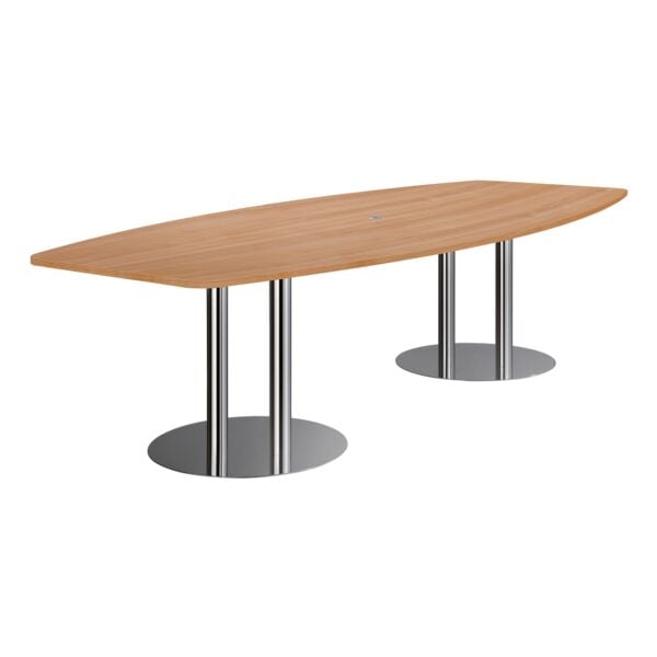 HAMMERBACHER Konferenztisch KT28S »Meeting« Tonnenform 280 cm braun, 280x75.5x130 cm