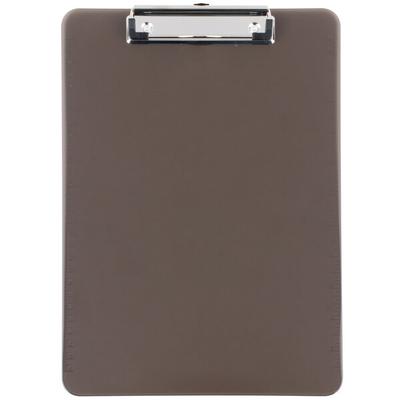Universal UNV40311 1/2" Capacity 8 1/2" x 11" Translucent Black Low Profile Clip Plastic Clipboard
