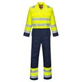 Portwest BIZ7 Hi-Vis Anti-Static Bizflame Pro Coverall Yellow/Navy, 4X-Large