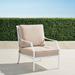 Grayson Lounge Chair with Cushions in White Finish - Resort Stripe Dove - Frontgate