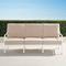 Grayson Sofa with Cushions in White Aluminum - Standard, Sailcloth Aruba - Frontgate