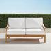 Cassara Loveseat with Cushions in Natural Finish - Resort Stripe Cobalt, Standard - Frontgate