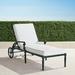 Carlisle Chaise Lounge with Cushions in Onyx Finish - Performance Rumor Snow, Standard - Frontgate