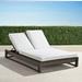 Palermo Double Chaise Lounge with Cushions in Bronze Finish - Brick - Frontgate