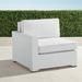 Palermo Left-facing Chair with Cushions in White Finish - Custom Sunbrella Rain, Special Order, Rain Indigo, Standard - Frontgate