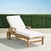 Cassara Chaise Lounge with Cushions in Natural Finish - Rain Gingko, Standard - Frontgate