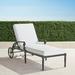 Carlisle Chaise Lounge with Cushions in Slate Finish - Rain Natural, Standard - Frontgate