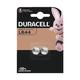 2er-Pack Knopfzellen LR44 / AG13, Duracell, 0.54 cm