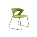 Palmieri Kicca Armless Stackable Chair Plastic/Acrylic/Metal in Green | 30 H x 21.25 W x 21.625 D in | Wayfair KC-2-GR