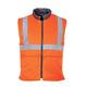 Portwest Hi-Vis Reversible Bodywarmer RIS, Size: M, Colour: Orange, RT44ORRM