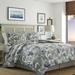 Tommy Bahama Home Raw Coast Cotton Reversible Coastal 3 Piece Comforter Set Polyester/Polyfill/Cotton in Blue/Gray | Wayfair 221194