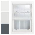 Quality White Faux Wood Venetian Blinds Trimmable Up To 75cm x 150cm