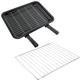 SPARES2GO Extra Large Grill Pan, Rack & Dual Detachable Handles with Adjustable Shelf for Bosch Oven Cookers