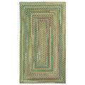 Green/White 36 x 0.5 in Indoor Area Rug - Loon Peak® Kenji Handmade Braided Wool Rug Nylon/Wool | 36 W x 0.5 D in | Wayfair LNPK4062 37147266