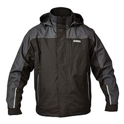 DEWALT Men's Dewstormxl-tb Storm Waterproof Jacket Grey Black XL 48in , Grey, XL UK