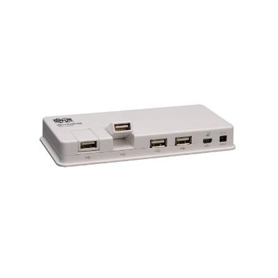 Tripp Lite 10-Port USB 2.0 Hub, 6-1/5w x 3d x 3/4h, White (TRPU222010R)