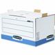 Bankers Box of 5 by Fellowes Prima Archivcontainer blau/weiß