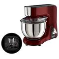 Russell Hobbs Küchenmaschine Multi [Knetmaschine & 1,5l Standmixer/Zerkleinerer aus Glas] Desire Rot (3 Rührwerkzeuge, Edelstahl-Rührschüssel 2,5kg Rühr-/ 2kg Hefeteig) Planetenrührwerk 23480-56