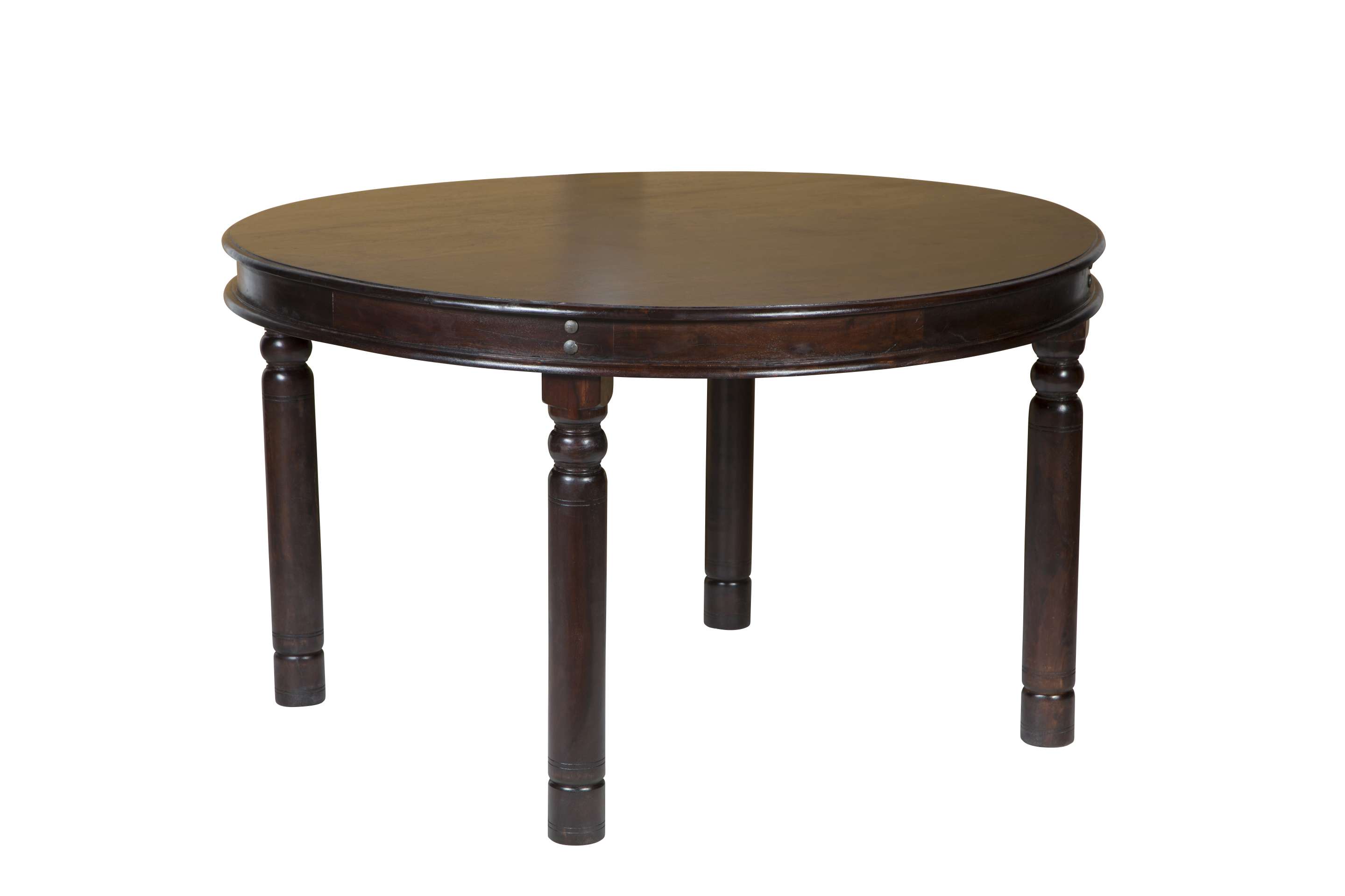 MiaMöbel Esstisch Colombo - rund Massivholz Pinie Kolonialstil Indien Indisch Image