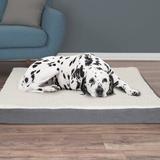 Petmaker Orthopedic Sherpa Memory Foam Dog Mat Polyester/Memory Foam in Gray/Black | 4 H x 44 W x 35 D in | Wayfair M320151