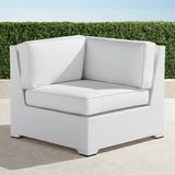 Palermo Corner Chair with Cushions in White Finish - Custom Sunbrella Rain, Special Order, Rain Sand - Frontgate