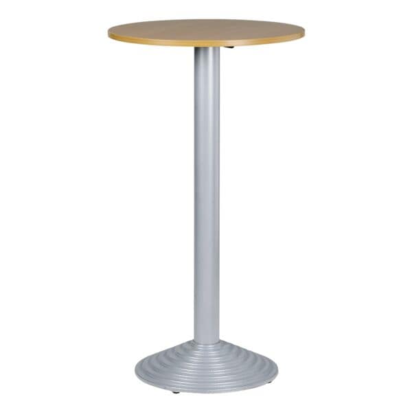 SODEMATUB Stehtisch 1 Platte Säulenfuß alufarben braun, 60x110x60 cm