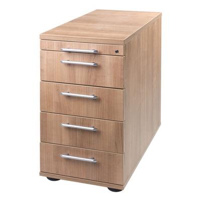 HAMMERBACHER Standcontainer »Flexiline II« 4 Schubladen braun, 42.8x76x80 cm