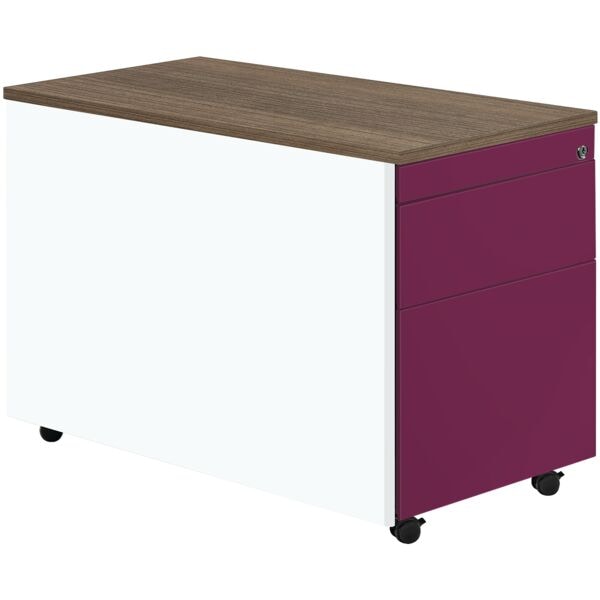 mauser Rollcontainer »Line« mit Hängeregistratur weiß, 41.7x57.9x80 cm