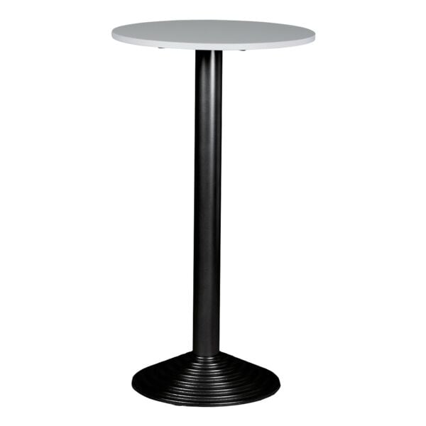 SODEMATUB Stehtisch 1 Platte Säulenfuß schwarz grau, 60x110x60 cm Image