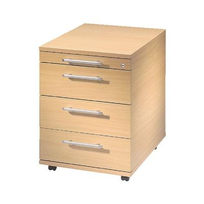 OTTO Office Premium Rollcontainer »OTTO Office Line II« mit klassischen Schubladen braun, 42.8x59x56 cm