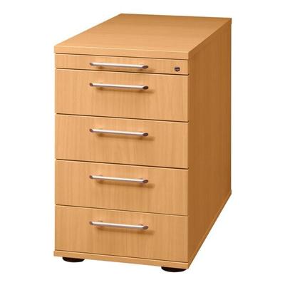 HAMMERBACHER Standcontainer »Flexiline II« 4 Schubladen braun, 42.8x76x80 cm Image