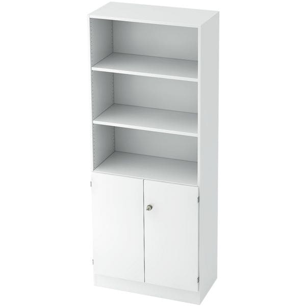 OTTO Office Premium Aktenregal »OTTO Office Line IV« 80 cm breit 5 OH mit 2 Türen unten weiß, 80x200.4x42 cm Image